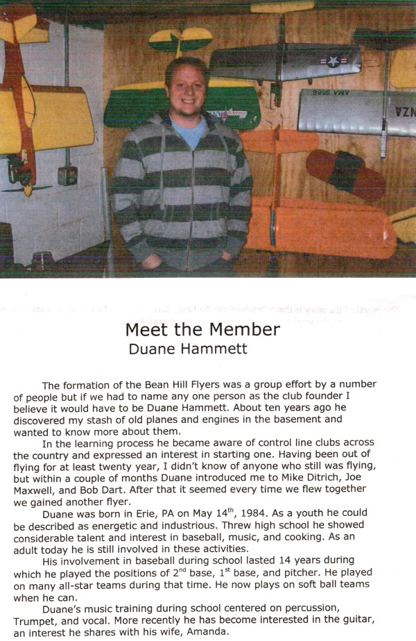 May 2011 Bean Hill Flyers Newsletter (page 4) - Airplanes and Rockets