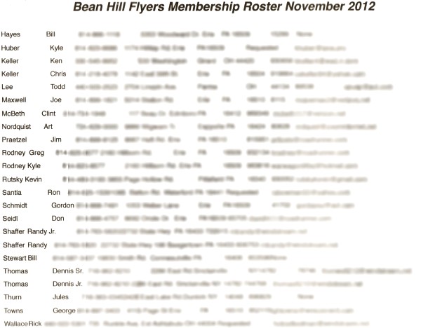 Bean Hill Flyers November / December Newsletter (p5) - Airplanes and Rockets