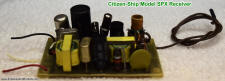 Receiver PCB crystal side (Citizen-Ship SPX R/C System) - Airplanes and Rockets