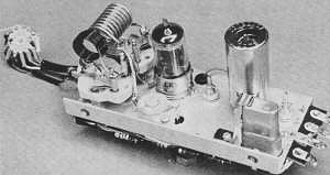 RF chassis top, note clamp holding crystal - Airplanes and Rockets