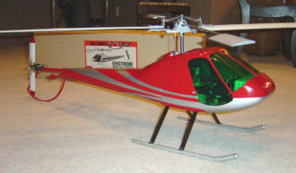 Tri-Star Enstrom helicopter fuselage built &amp; painted - installed on frame - Airplanes and Rockets