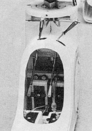 Whirlybird 505 with canopy removed to view inside - Airplanes and Rockets