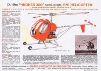 DuBro Hughes 300 helicopter magazine ad - Airplanes and Rockets
