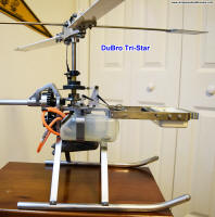 DuBro Tri-Star Helicopter (Side view forward fuselage) - Airplanes and Rockets