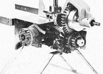 Close-up view of cylinder head side with heat shield in place - Airplanes and Rockets