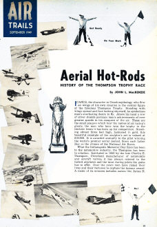 Aerial Hot-Rods: History of the Thompson Trophy Race, September 1949 Air Trails - Airplanes and Rockets