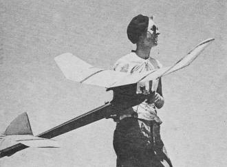 Winner of towline glider event at 1955 AF championships was George Howard - Airplanes and Rockets