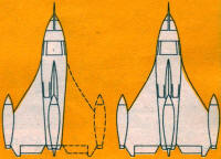 "ATH" Airmen of Vision Aircraft Design Competition (2a), from August 1954 Air Trails - Airplanes and Rockets