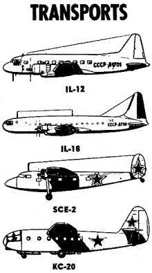 Russian Transport Aircraft 1950 Air Trails - Airplanes and Rockets