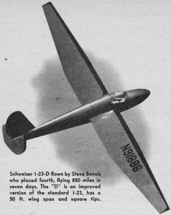 Schweizer 1-23-D flown by Steve Bennis - RF Cafe