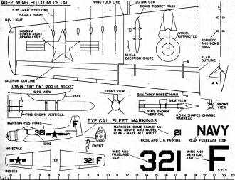 Control Line Carrier AD-2 Plans - Airplanes and Rockets