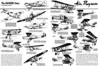 Air Progress: The Hawker Story, October 1950 Air Trails - Airplanes and Rockets