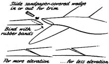 Precise longitudinal adjustment of hand-launched glider - Airplanes and Rockets