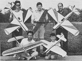 Kenny Stevens, age 11, Lew McFarland, Bill Richardson and Ralph Wenzel - Airplanes and Rockets