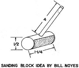 Sanding block idea by Bill Noyes - Airplanes and Rockets