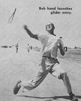 Bob hand launches glider entry - Airplanes and Rockets