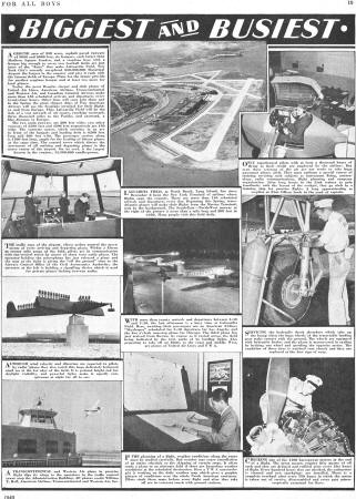 Airports: Biggest and Busiest (March 1940 Boys' Life Article) - Airplanes and Rockets