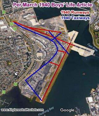 LaGuardia Airport Runways 1940 vs. 2016 - Airplanes and Rockets