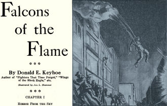 Falcons of the Flame, December 1939 Flying Aces - Airplanes and Rockets