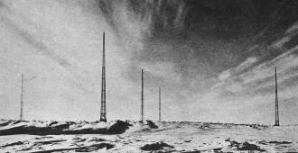 Radio range transmitter station along the much traveled North Atlantic air route - Airplanes and Rockets