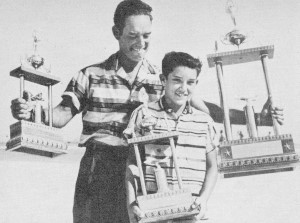 Bob Hunter & son Bill, 1959's National and Junior Class champions, Nov 1959 American Modeler - Airplanes and Rockets