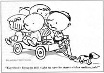Charles Schulz  in "The Saturday Evening Post" May 21, 1949 (p166) - Airplanes and Rockets