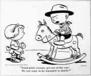 Charles Schulz  in "The Saturday Evening Post" September 25, 1948 - Airplanes and Rockets