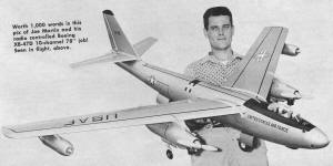 Joe Martin and his radio controlled Boeing XB-47D - Airplanes and Rockets