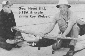 George Head (lt.), L-19A & scale champion Roy Weber - Airplanes and Rockets