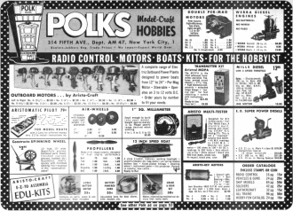 Polk's Hobby Advertisement - Airplanes and Rockets