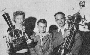 May, Dave, and H. Slagle. Dave was Flying Champ in all stunt classes, November 1946 Air Trails - Airplanes & Rockets