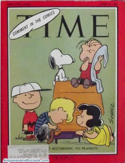 The World According to Peanuts, Time Magazine April 9, 1965 - Airplanes and Rockets