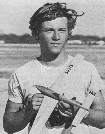 Danny Bartley holds his 1/2A Proto - Airplanes and Rockets