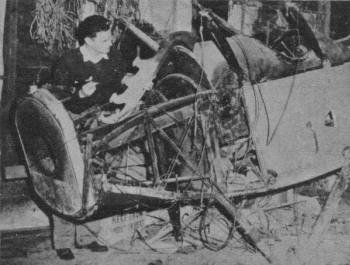 Pete inspects old Jenny - Airplanes and Rockets