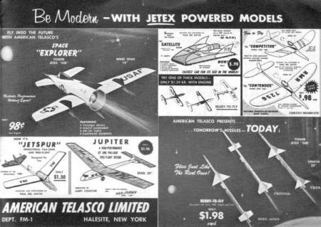 American Telasco Limited Advertisement from the January 1959 Model Aviation - Airplanes and Rockets
