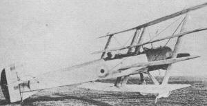Prototype Armstrong-Whitworth F.K. 10 with shallow fuselage and 110-hp Clerget engine - Airplanes and Rockets