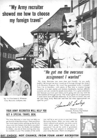 U.S. Armed Forces Recruitment Advertisements, U.S. Army - Airplanes and Rockets
