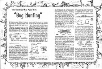 Radio Control Fans' Most Popular Sport: Bug Hunting, March 1955 Air Trails - Airplanes and Rockets