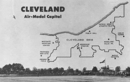 Location of model flying sites in and around Cleveland, Ohio. - Airplanes and Rockets