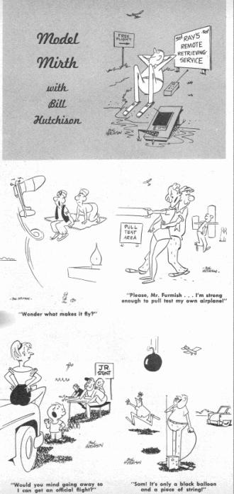 Model Aviation Comics, August 1959 Model Aviation, page 11 - Airplanes and Rockets