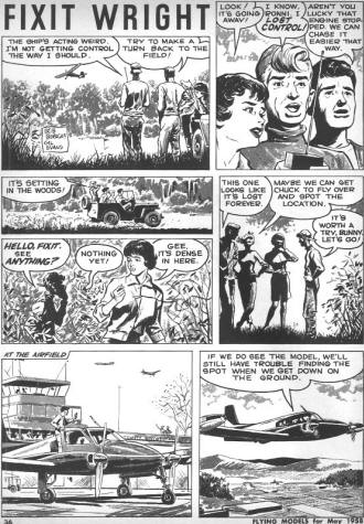 Fixit Wright comic from the May 1958 Flying Models - Airplanes and Rockets