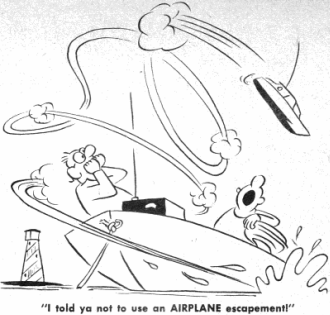 Model Aviation Comics, November 1957 Model Aviation, page 50 - Airplanes and Rockets