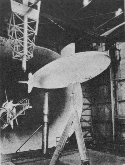 Submarine Wind Tunnel Model at NACA from November 1957 American Modeler Magazine - Airplanes and Rockets