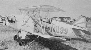 Tracy Pilur, one of many girl pilots, arrives each year with "The Pretty Purple Puddy Cat," - Airplanes and Rockets