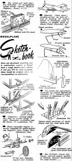 Sketchbook, March 1955 Air Trails - Airplanes and Rockets