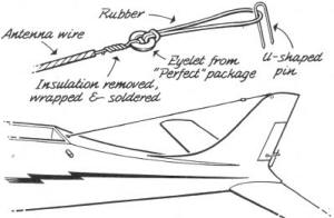 Non-noise-generating RC antenna mounting system is idea of Earl A. Thompson, Livermore, Calif. - Airplanes and Rockets