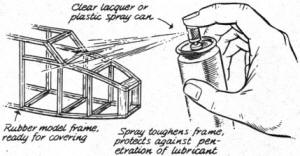 Spray fuselage with clear lacquer - Airplanes and Rockets
