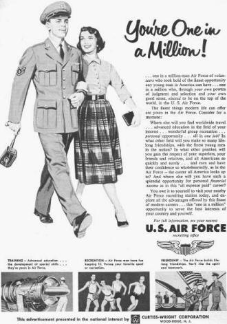 U.S. Armed Forces Recruitment Advertisements, U.S. Air Force - Airplanes and Rockets