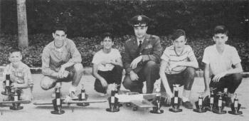 Brigadier General Vito Castellano with state event division winners - Airplanes and Rockets