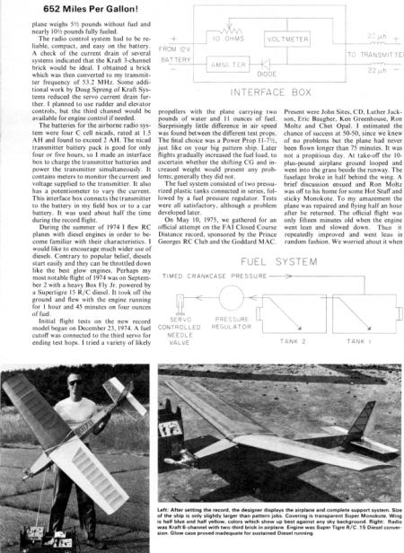 FAI Closed Course Distance Record by Richard R. Weber - Airplanes and Rockets